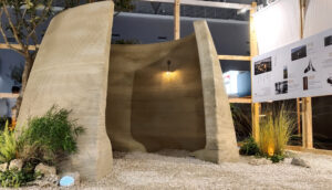 3D-Printed Concrete Public Art: Lofted Trajectory