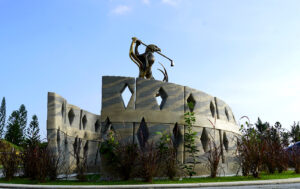 3D-Printed Concrete Public Art: Lofted Trajectory