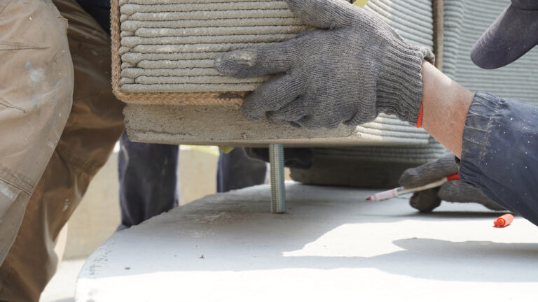 3D-Printed Concrete Public Art: Lofted Trajectory